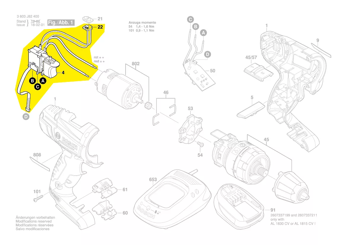 Interrupteur réf. 2 607 202 304 BOSCH